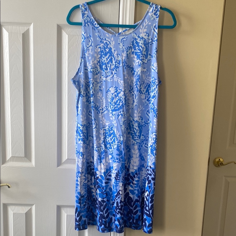 Lilly Pulitzer Blue and White Mini Dress